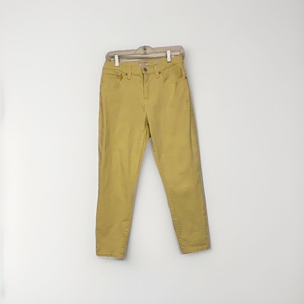 Lucky Brand Ava Mid-Rise Skinny Ankle Jeans Yellow Size 10/30